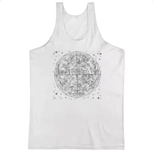 Camiseta Regata Mapa constelacao do Zodiaco