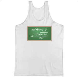 Camiseta Regata Matematica equacao segundo grau
