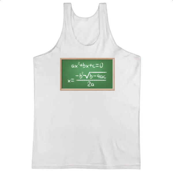 Camiseta Regata Matematica equacao segundo grau