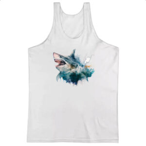 Camiseta Regata Megalodonte aquarela 2