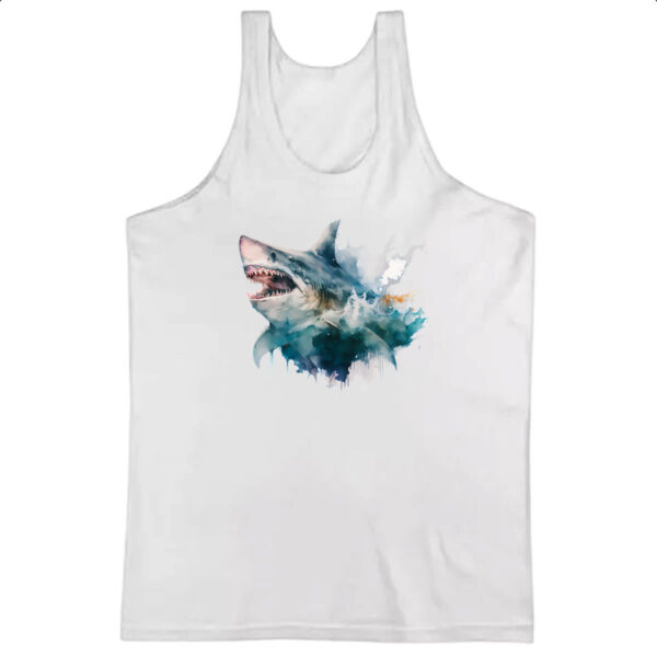 Camiseta Regata Megalodonte aquarela 2