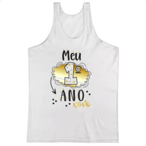 Camiseta Regata Meu primeiro ano novo