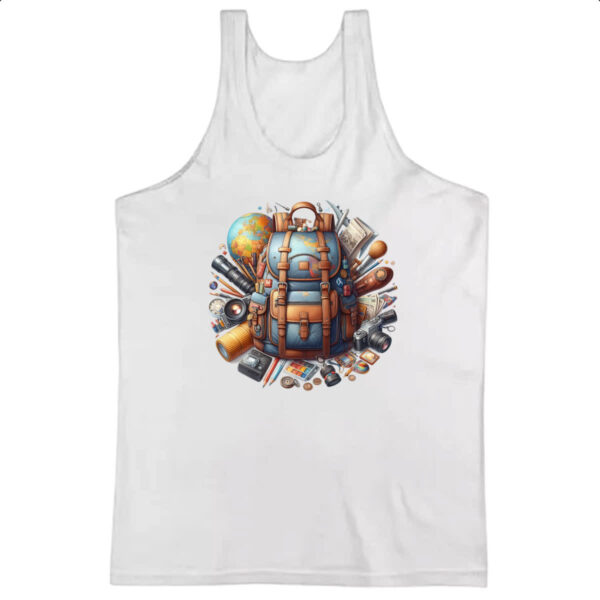 Camiseta Regata Mochila viagem ao mundo