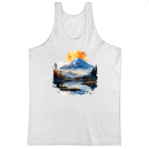 Camiseta Regata Monte Fugi watercolor