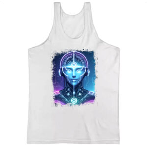 Camiseta Regata Mulher Cerebro IA