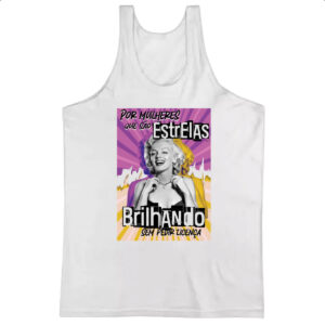 Camiseta Regata Mulher brilhando