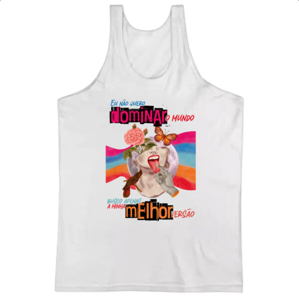 Camiseta Regata Mulher dominar o mundo