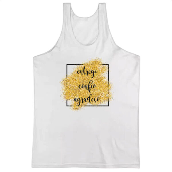 Camiseta Regata Ano novo entrego confio agradeco