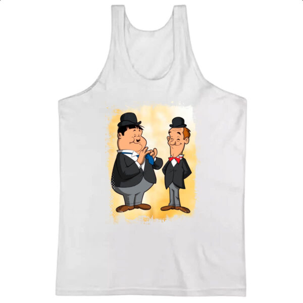 Camiseta Regata Nostalgia O Gordo e o Magro Cartoon
