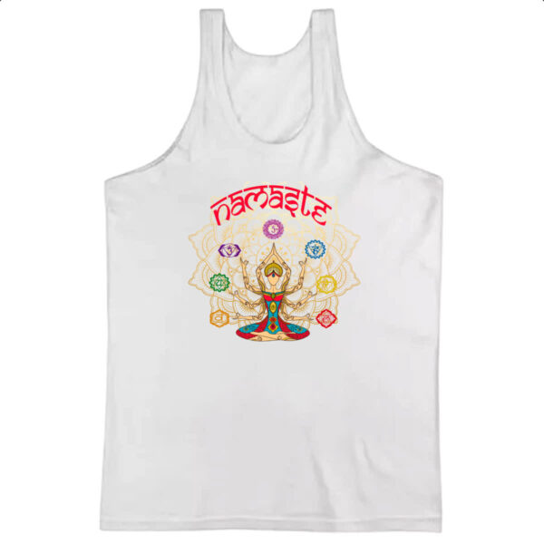 Camiseta Regata Namaste Deusa Kali Chakras