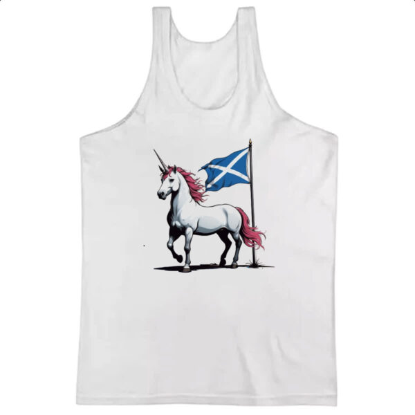 Camiseta Regata Unicornio bandeira Escocia