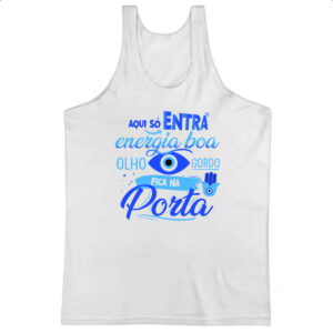 Camiseta Regata Olho Grego gordo na porta