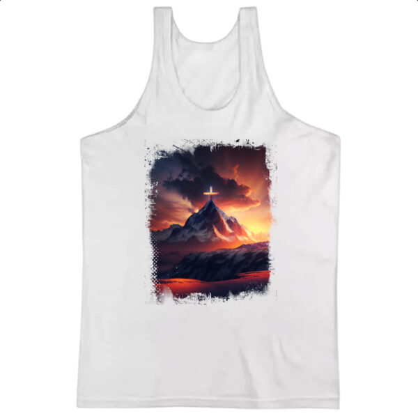 Camiseta Regata A fe move montanhas 2