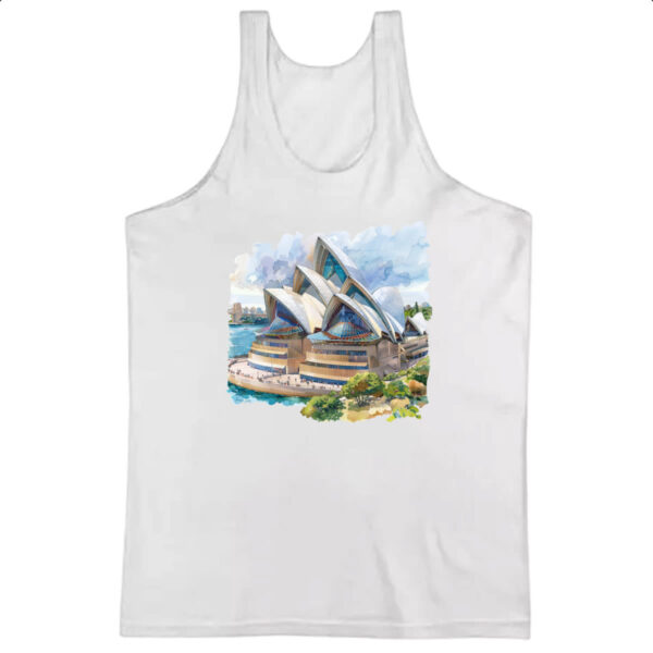 Camiseta Regata Opera de Sydney watercolor