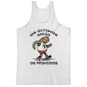 Camiseta Regata Os ultimos serao os primeiros