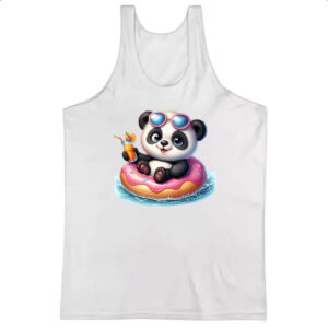 Camiseta Regata Panda na boia