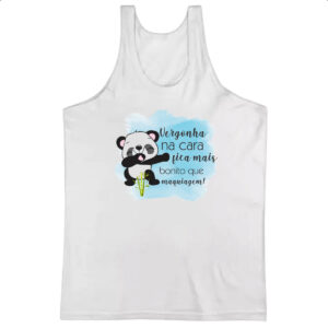 Camiseta Regata Panda vergonha na cara