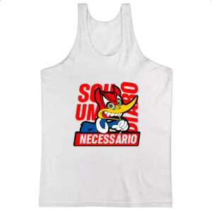 Camiseta Regata Pica Pau - Sou um diabo necessario