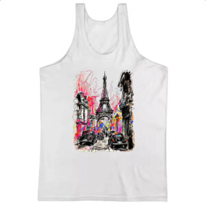 Camiseta Regata Paris street art