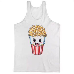 Camiseta Regata Pipoca cinema feliz
