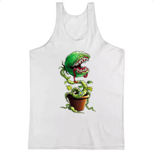 Camiseta Regata Planta carnivora no vaso