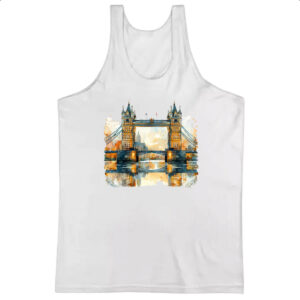 Camiseta Regata Ponte de Londres watercolor