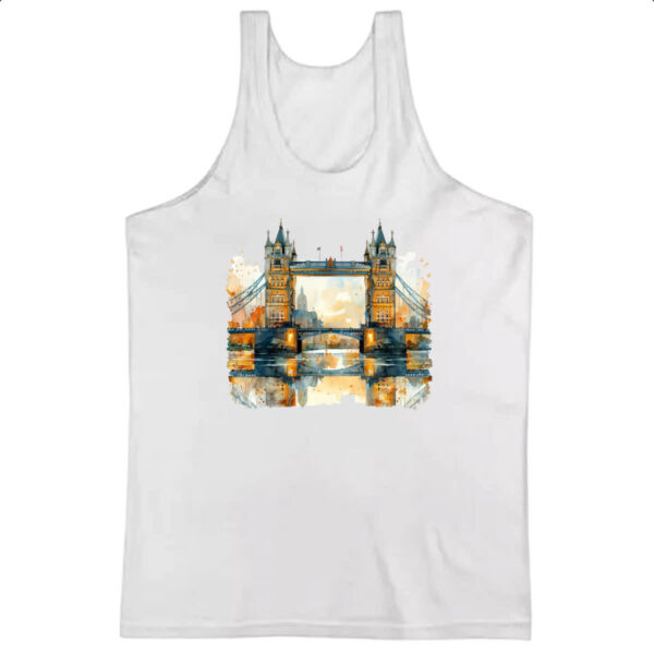 Camiseta Regata Ponte de Londres watercolor
