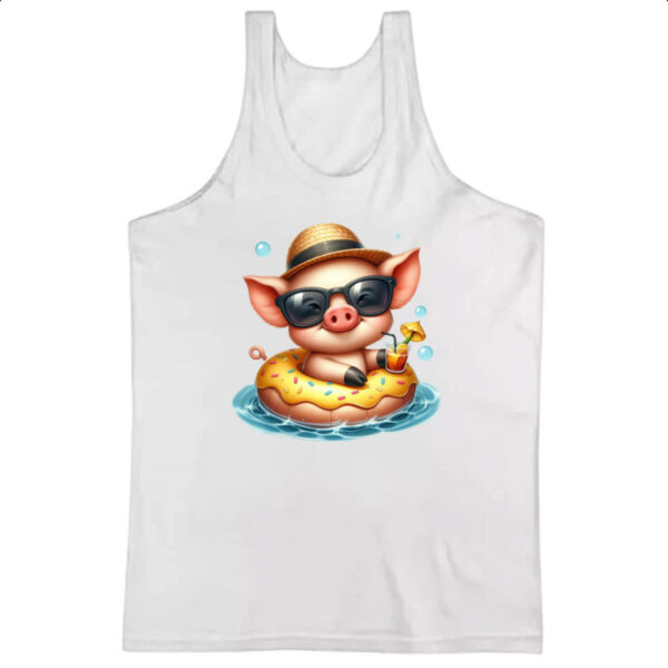Camiseta Regata Porco na boia