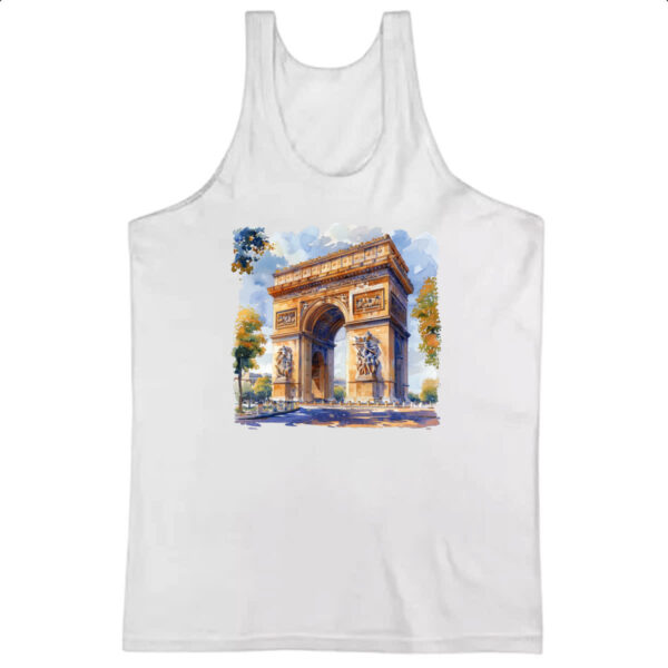 Camiseta Regata Arco do triunfo watercolor