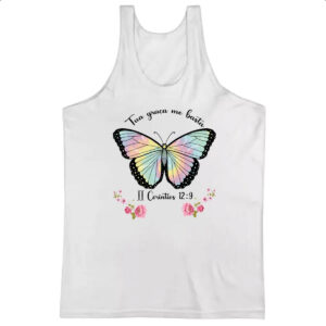 Camiseta Regata Religiosa sua graca me basta