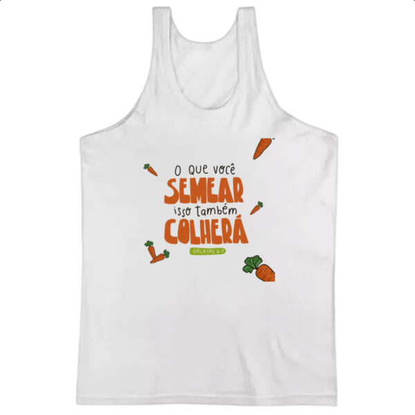 Camiseta Regata Religioso semear e colher