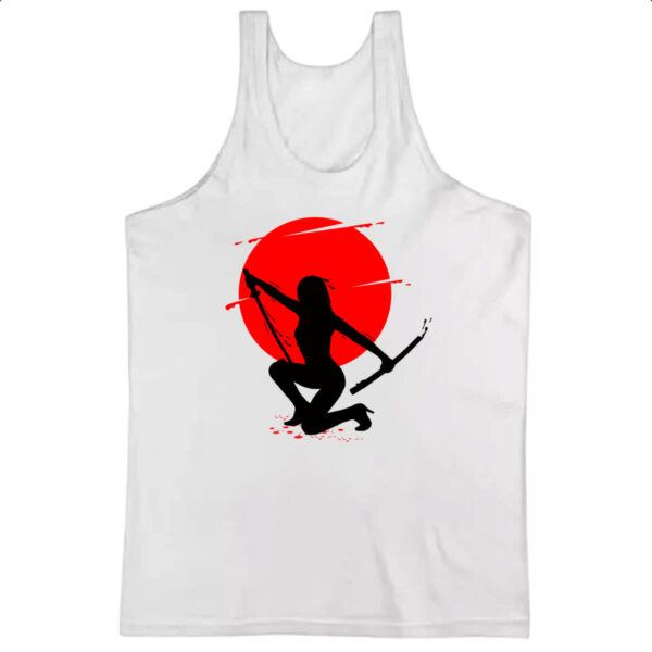 Camiseta Regata Samurai girl silhueta