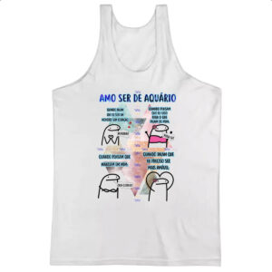 Camiseta Regata Signo Amo ser de Aquario