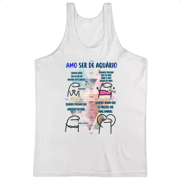 Camiseta Regata Signo Amo ser de Aquario