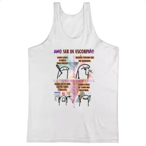 Camiseta Regata Signo Amo ser de Escorpiao