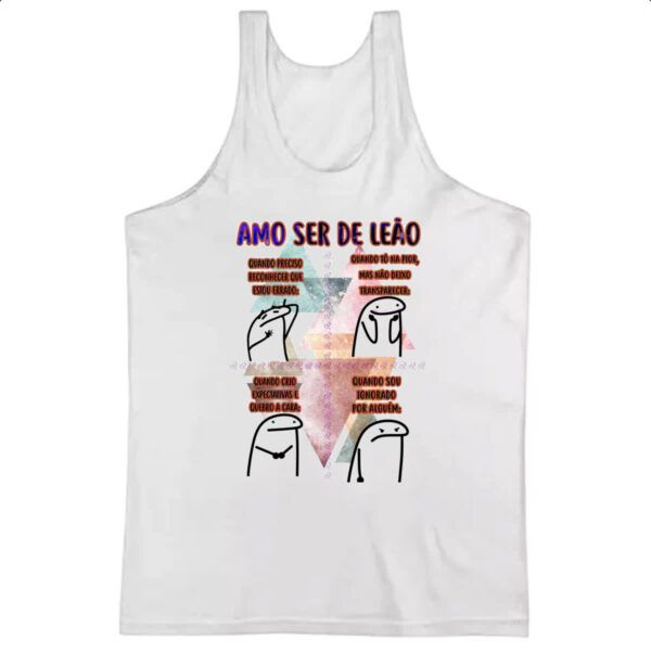 Camiseta Regata Signo Amo ser de Leao