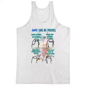 Camiseta Regata Signo Amo ser de Peixes