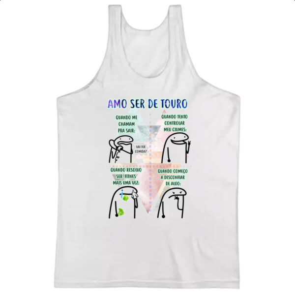 Camiseta Regata Signo Amo ser de Touro