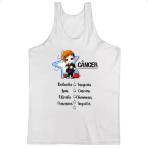 Camiseta Regata Signo Cute Cancer