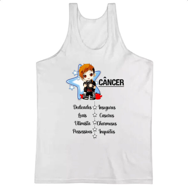 Camiseta Regata Signo Cute Cancer