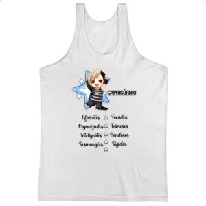 Camiseta Regata Signo Cute Capricornio