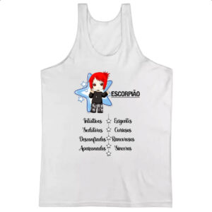 Camiseta Regata Signo Cute Escorpiao