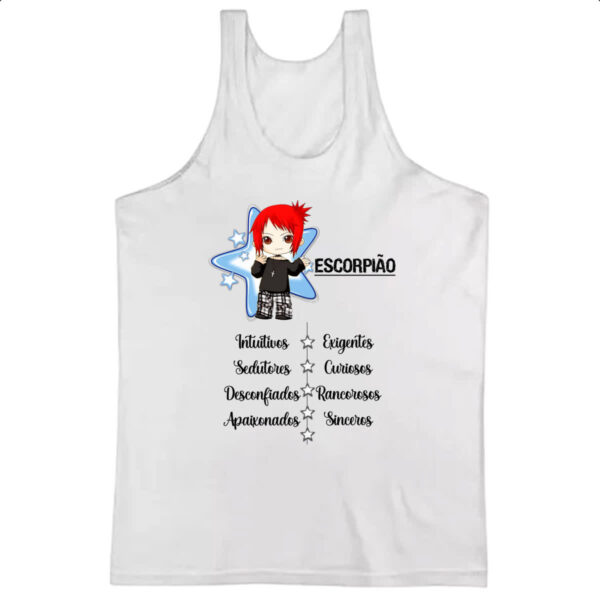 Camiseta Regata Signo Cute Escorpiao