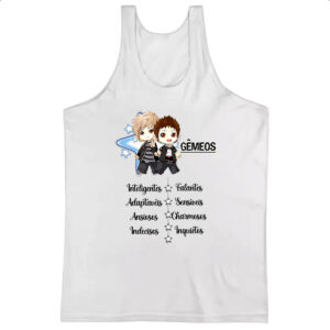 Camiseta Regata Signo Cute Gemeos