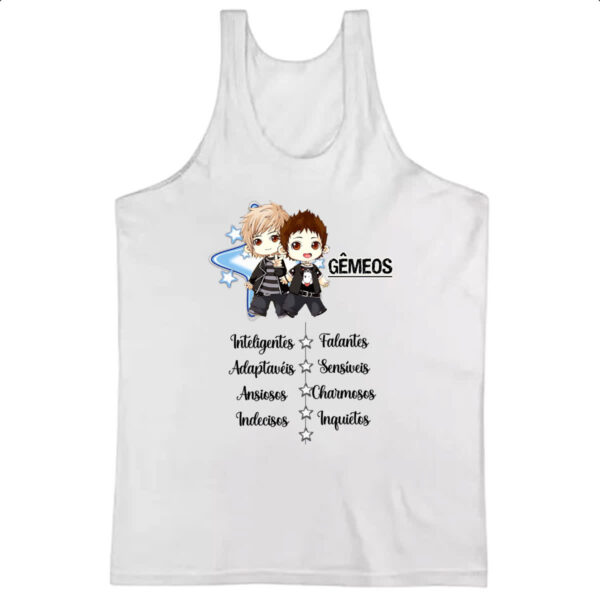 Camiseta Regata Signo Cute Gemeos