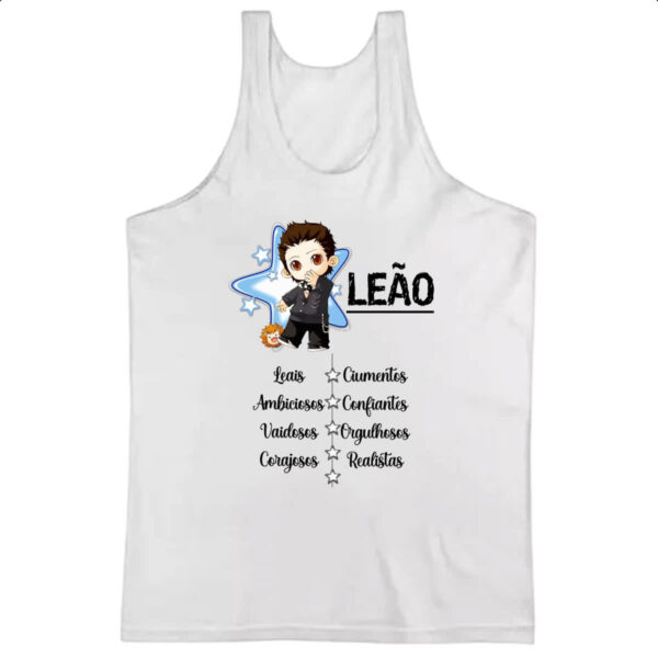 Camiseta Regata Signo Cute Leao