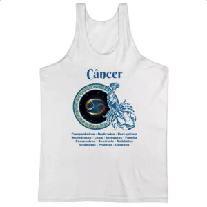Camiseta Regata Signo de Cancer adjetivos
