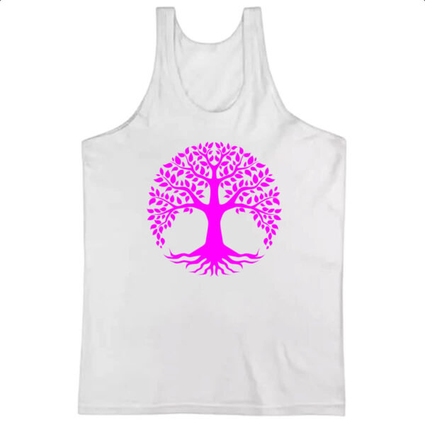 Camiseta Regata Arvore da vida pink