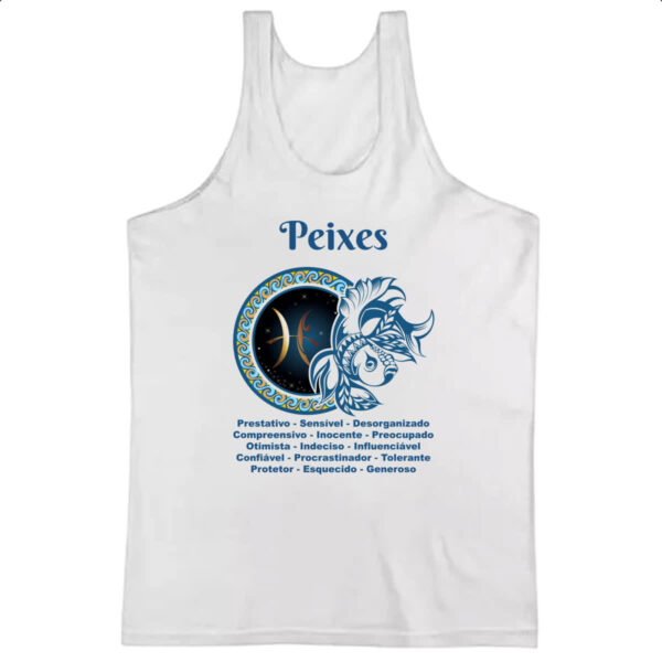 Camiseta Regata Signo de Peixes adjetivos