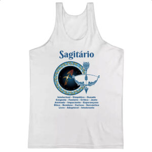 Camiseta Regata Signo de Sagitario adjetivos